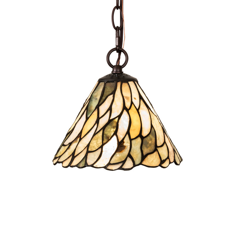 8" Wide Willow Jadestone Mini Pendant