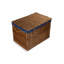 Fleur De Lis Wicker Storage Hamper Basket with Lining-1900351362