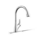 Rival Pull Down Single Handle Kitchen Faucet with Two-Function Sprayhead