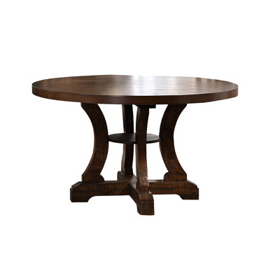 4 Round Table, Formal Style, Solid Wood Traditional Style Dining Table In Color, Seats 4