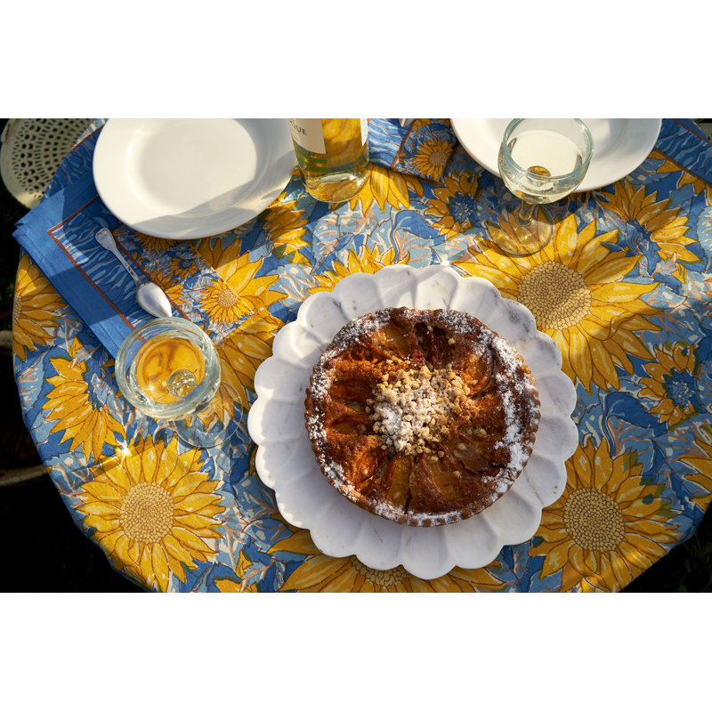 Sunflower Handmade Floral Tablecloth
