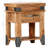 Solid Wood End Table with Storage