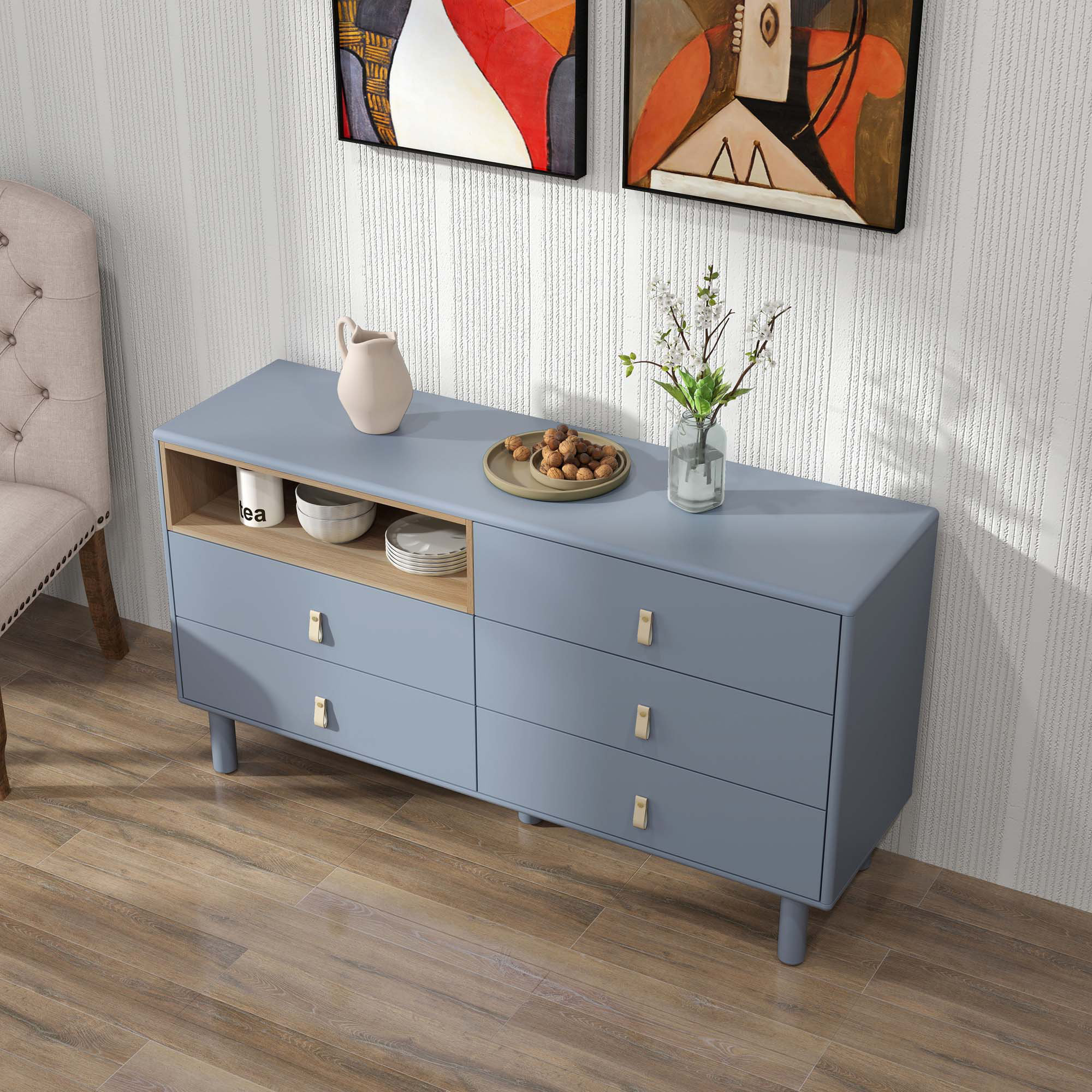 Ebern Designs With 5 Drawers Storage Cabinet Drawer Cabinet ...