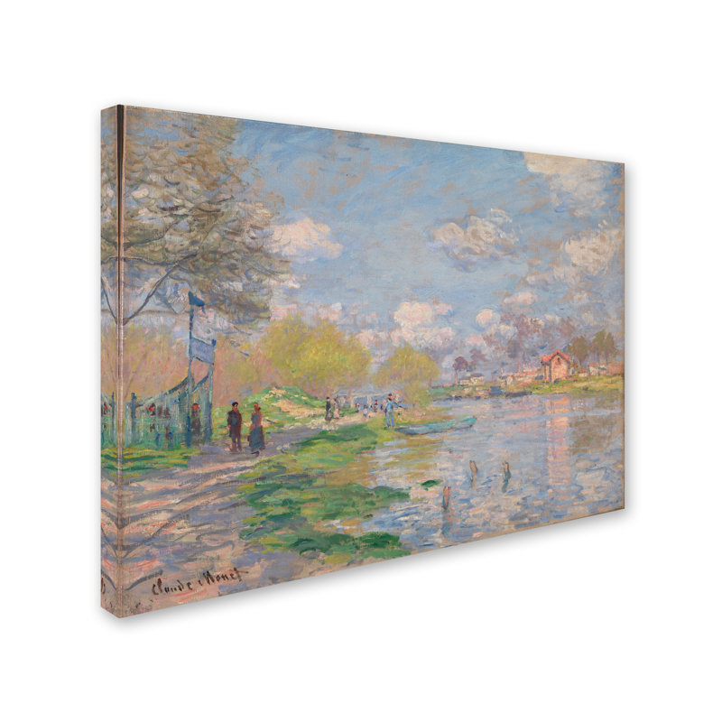 «spring print sur toile tendue, H 24 po x l 32 po