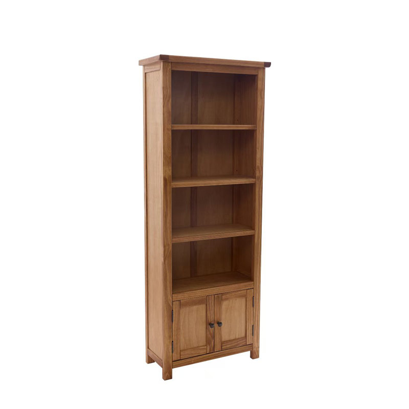 Arise-Sun High Bookcase with Cupboards, Walnut