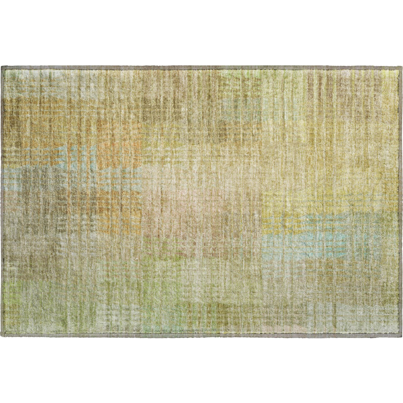 Premium Machine Washable Alijah AMF1277 Geometric Rug, Rectangle 1'8" x 2'6"