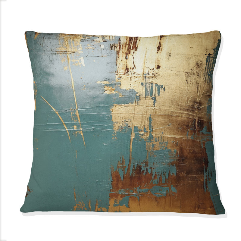 Coussin décoratif à motif géométrique abstrait exquis