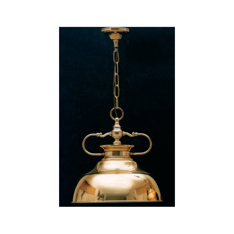 Baynes 1 - Light Brass/Polished Bowl Pendant