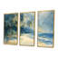 Ensemble de décorations murales bleu vert et palmiers Coastal Breeze III - Palmiers et palmiers-972604888-972604892