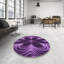 Tapis abstrait en laine mauve-682716218