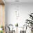 Shinny Teardrops Dimmable Integrated LED Round Chandelier