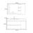 Minimalist modern style bathroom cabinet