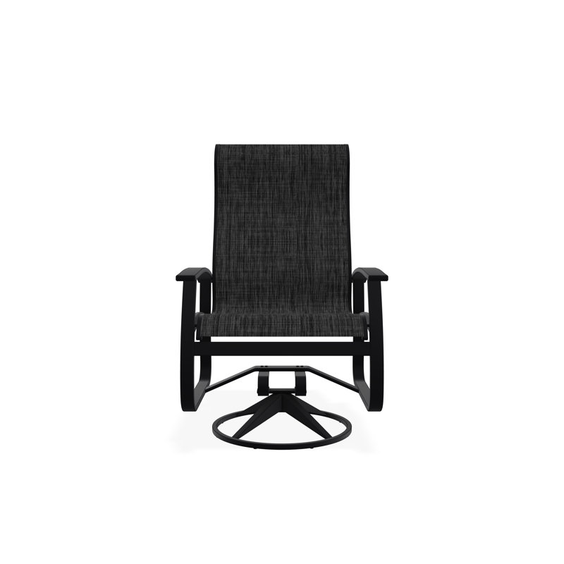 Belle Isle Outdoor Dining Chair, Augustine Shadow, Black