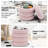 Round Ottoman , Teddy Velvet Upholstered Ottoman With Storage， Ottoman for Living Room and Bedroom(set of 2)-769826715
