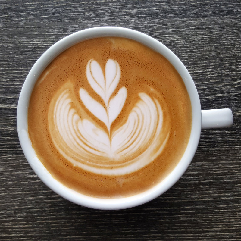 Latte Art Coffee - Wrapped Canvas Print, 91cm H x 91cm W x 3.8cm D