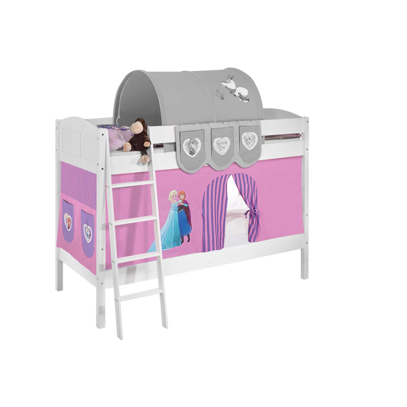 Disney's Frozen Bunk Bed Themed Beds with Built-in Ladder Included, Purple
