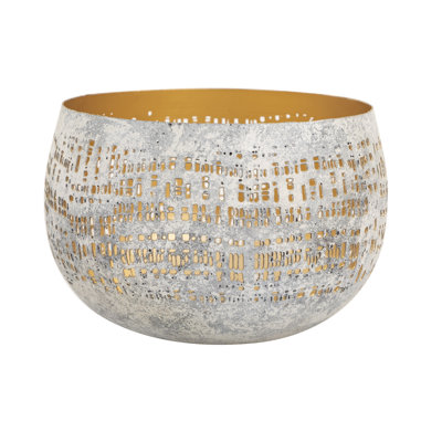 Hector Candleholder - Small Whitewash