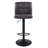 Amjed Swivel Upholstered Adjustable Height Counter Stool with Metal Frame-1368879179