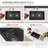 Pietra Stylish Waterton Composite Dual Mount 30” Double-bowl Workstation Kitchen Sink-99069656