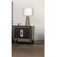 Mobilier de chambre à coucher contemporain avec tiroir et table de chevet 1 pièce Espresso-353295283