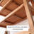 Old Solid Wood Shelf Bookcase