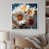 White Floater Framed