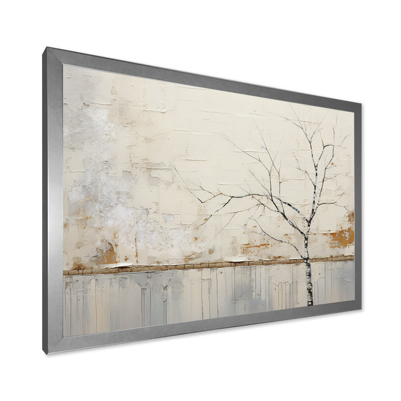 Simplicity Winter Dream III, H 16 po x l 32 po x P 1 po, Cadre simple argenté
