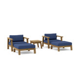 Palermo Outdoor 11 - Piece Teak Conversation Set