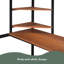 Lit mezzanine en métal avec bureau et tablette-1667810694-1667810697