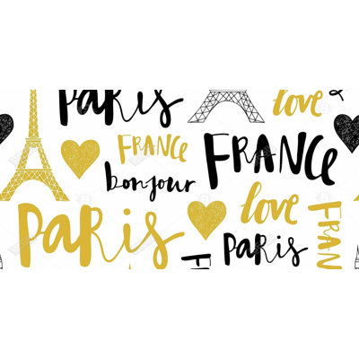 Bonjour la france - 15.75"x31.50" Desk mat