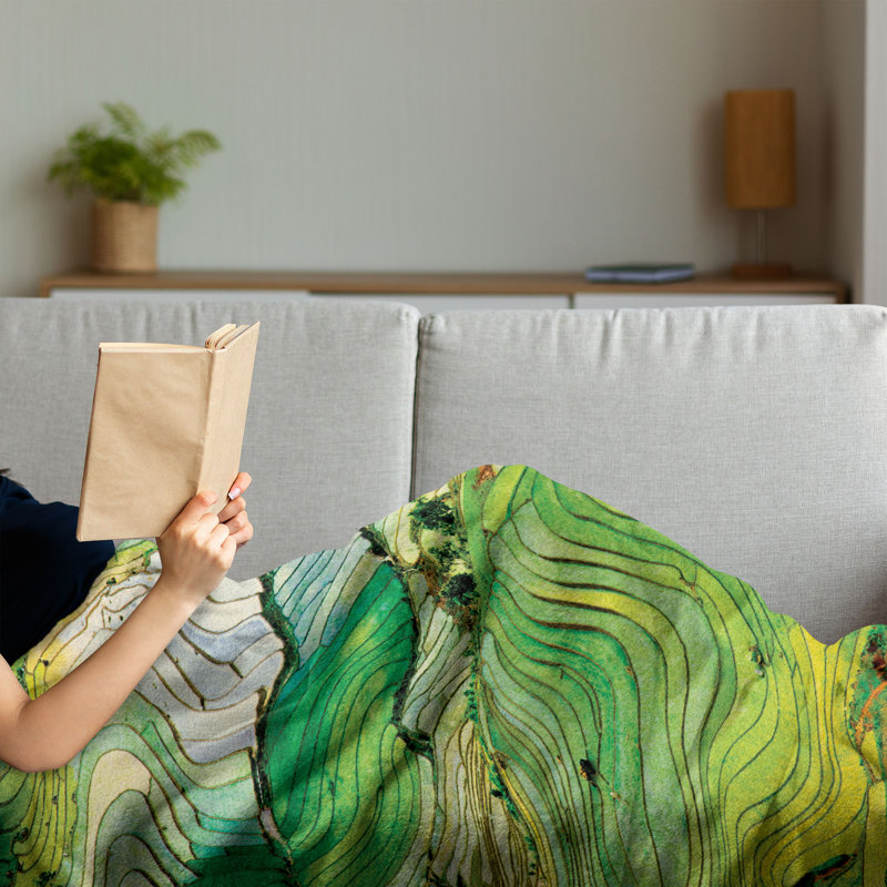 Hand Woven Throw Blanket, 50" x 60"