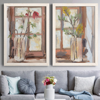 «By the Window I», ensemble de 2 reproductions d'art sur toiles