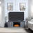 60'' W Wood Grain Gray Electric Fireplace