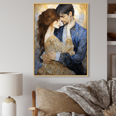 Reproduction d'art sur toile "The Kiss" par Gustav II