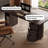 Brown Rectangle Solid + Manufactured Wood Executive Desk,3-drawer-106862883