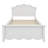 Wooden Platform Bed Featuring a Headboard