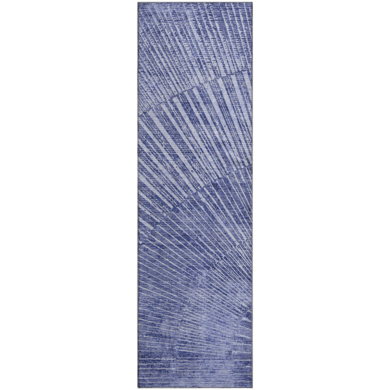 Cerrito Area Rug with Non-Slip Backing, Runner 2'3" x 7'6"