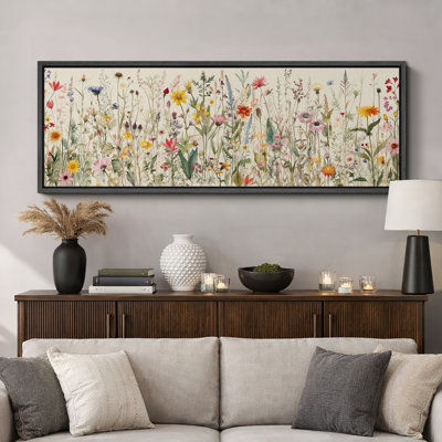 Aquarelle de fleurs sauvages vibrantes