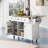 Kitchen Cart With Rubber Wood Drop-Leaf Countertop ,Cabinet Door Internal Storage Racks,Kitchen Island On 5 Wheels With Storage Cabinet And 3 Drawers For Dinning Room,White-951128731