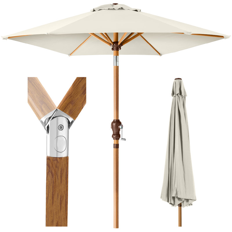 11' patio umbrella with lights 10/11/12ft Solar LED Round Cantilever Patio Umbrella