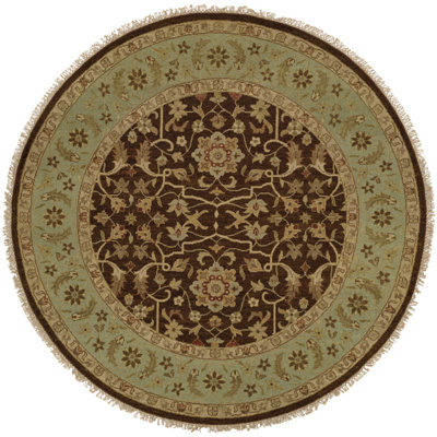 Dhenkanal Wool Oriental Area Rug in Blue