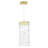 13'' Modern LED Pendant Light with Gold Leaf Finish For Dining Room, Kitchen, Foyer – Integrated LED, No Bulb Required-121209185-121209187