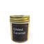 Bougeoir en verre transparent n ° 17 de 10 oz au caramel doré