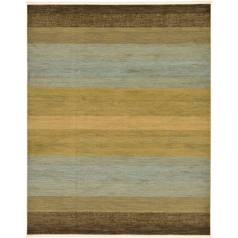 Tapis rayé beige Simsbury, Rectangle 8 pi x 10 pi