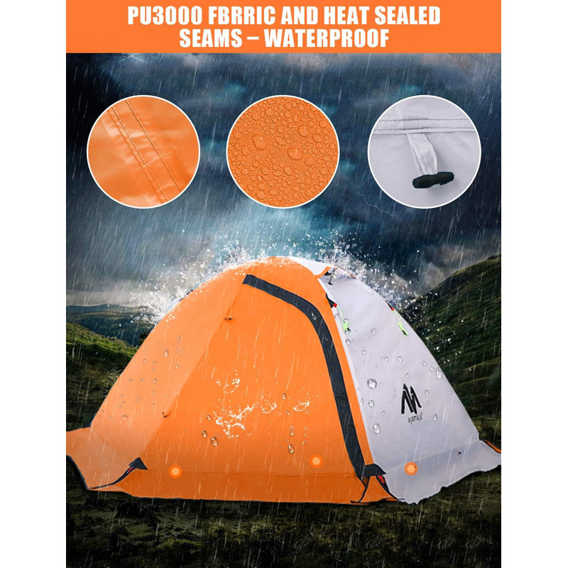 Tente orange pour 2 personnes, Orange