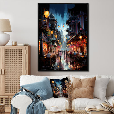 Lenio " Thailand Night Floating Bazaar II " by Designart