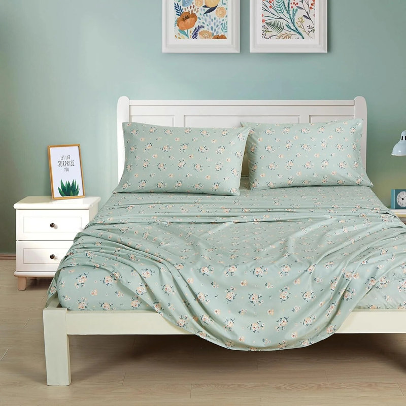 Ensemble de draps 4 pièces en microfibre Serene