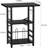 Modern Record Player Stand With Extended Desktop, Vinyl Storage, And Display Shelf For Music Room Or Studio