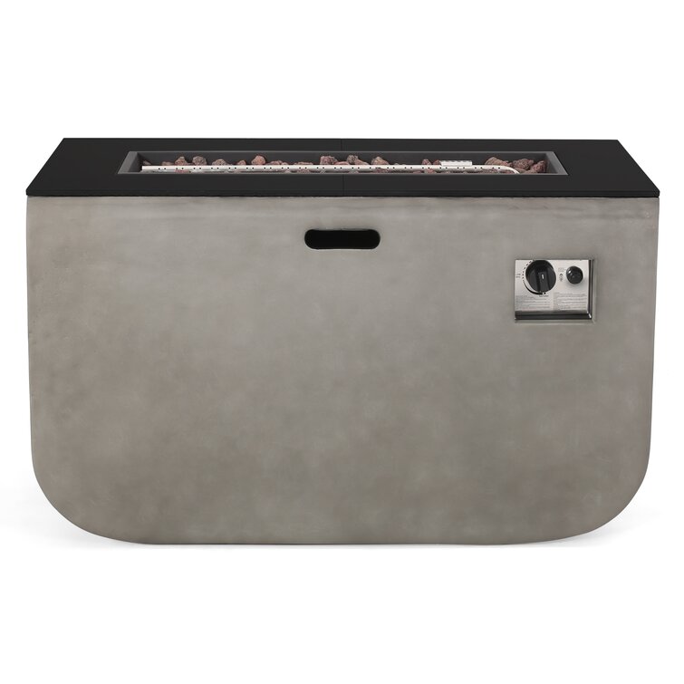Aprell Rectangle Fire Pit Table