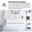 Meuble-lavabo mural simple 48 po avec comptoir en pierre composite intégré-1131533559